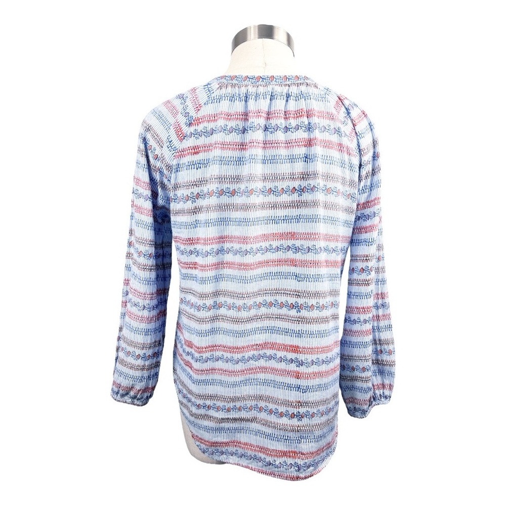Roberta Roller Rabbit Blue Striped Blouse Size‎ Small - Picture 3 of 7